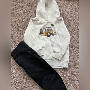 Caterpillar Kids' Matching Sweatshirt and Sweatpants 2T